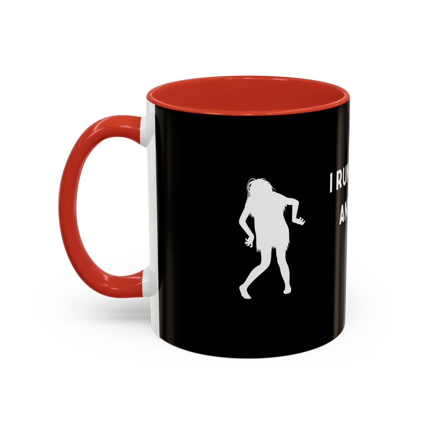 I Run on Coffee and Spooky Vibes Accent  Mug (11 oz)