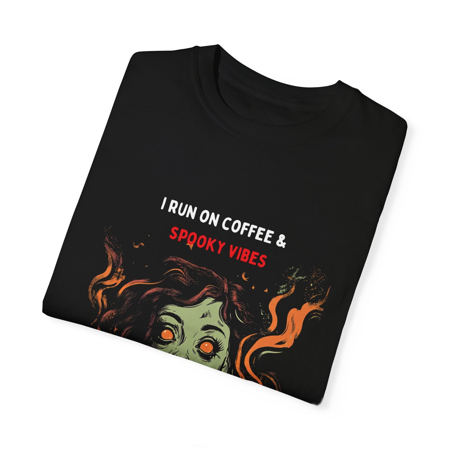 I Run on Coffee and Spooky Vibes Unisex T-shirt