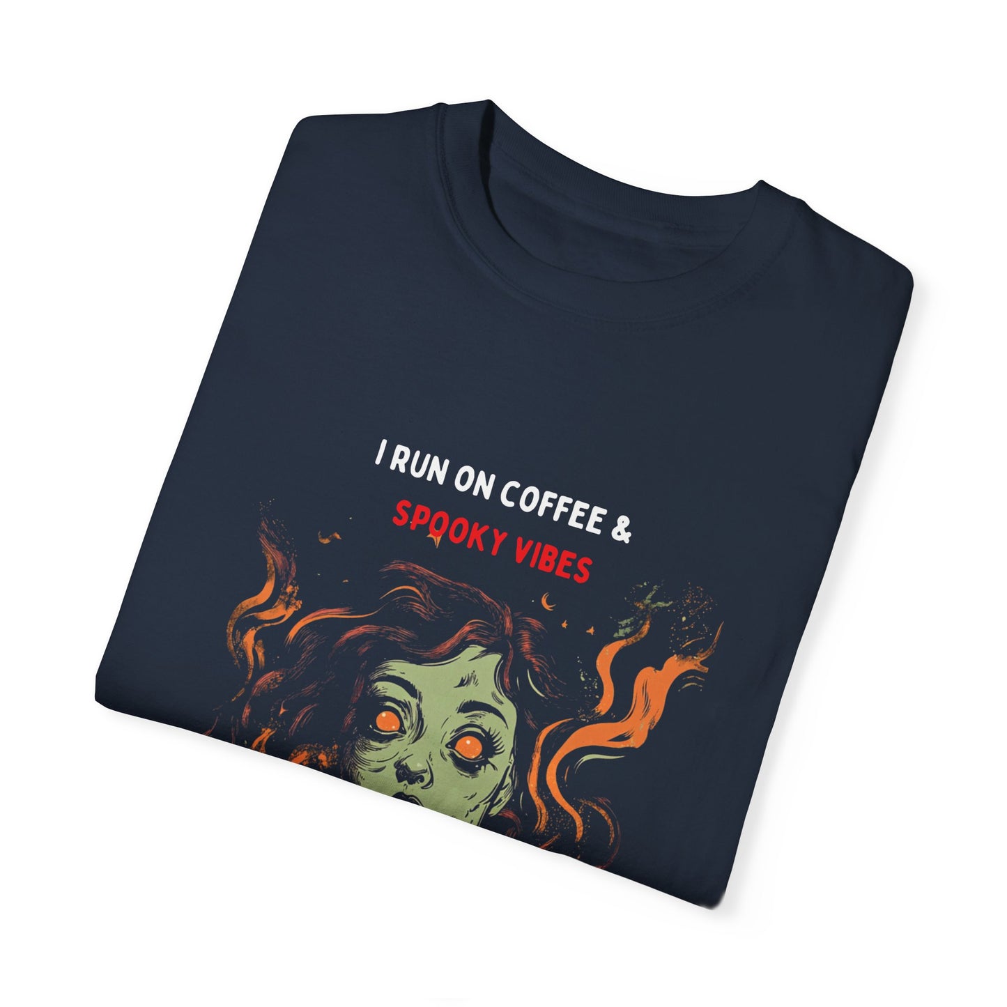 I Run on Coffee and Spooky Vibes Unisex T-shirt