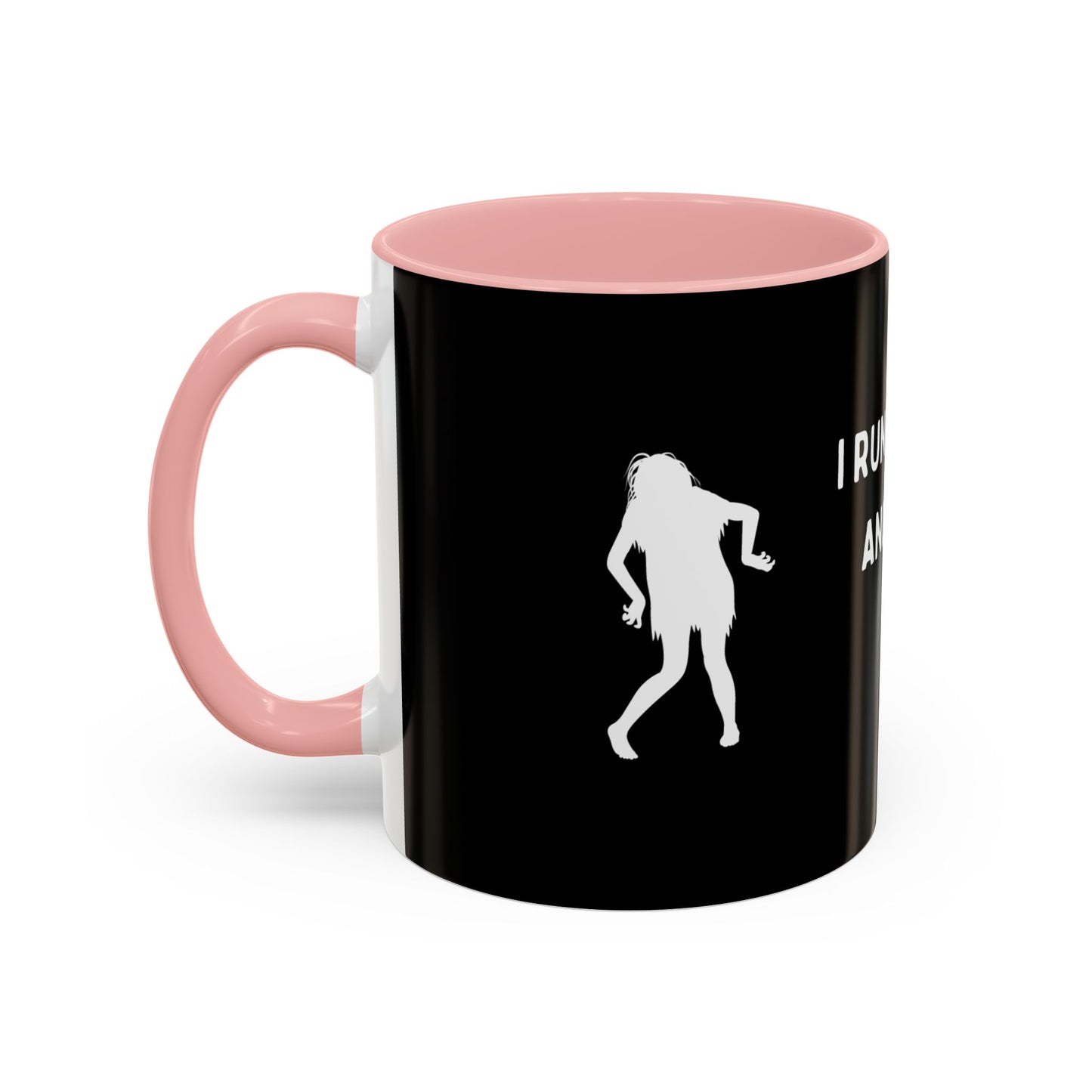 I Run on Coffee and Spooky Vibes Accent  Mug (11 oz)