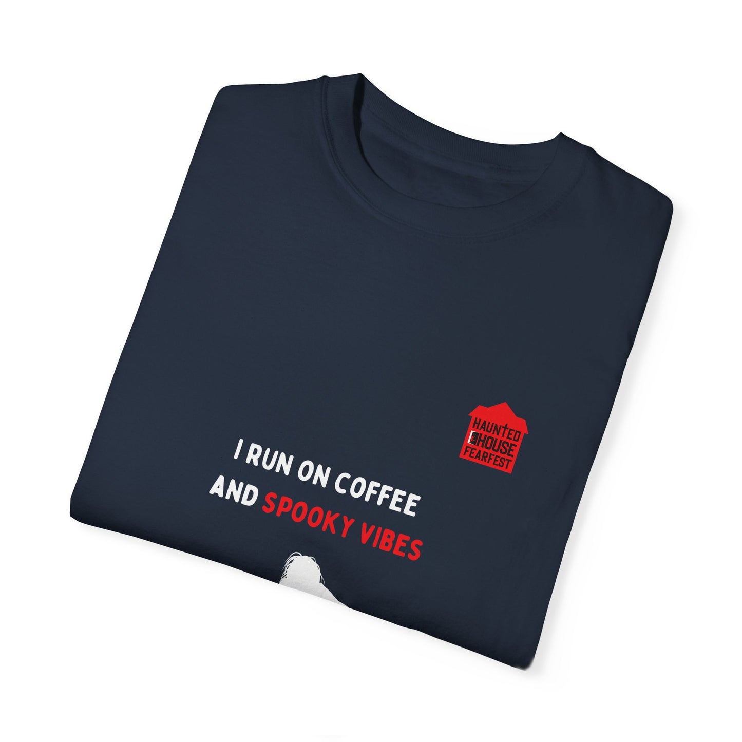 I Run on Coffee and Spooky Vibes Unisex T-shirt