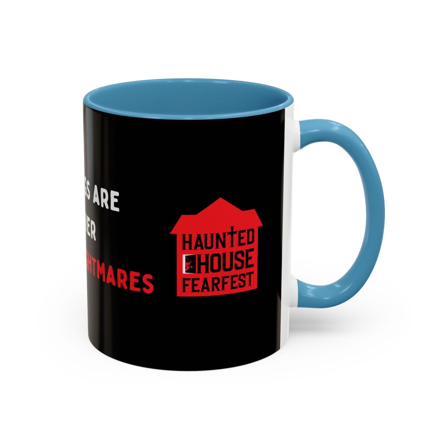 Mornings are Scarier than My Nightmares Accent Mug (11, 15oz)