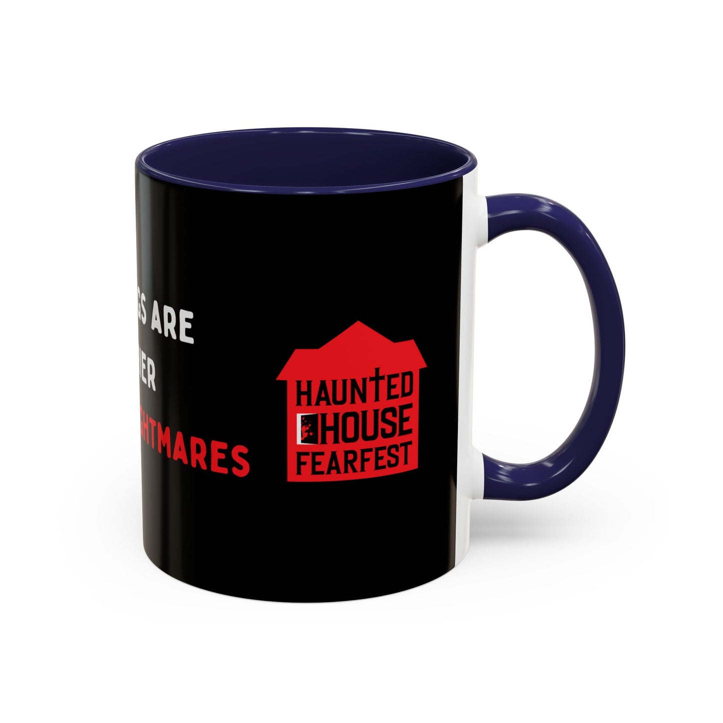 Mornings are Scarier than My Nightmares Accent Mug (11, 15oz)