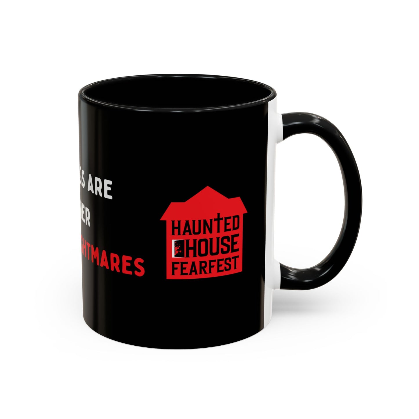 Mornings are Scarier than My Nightmares Accent Mug (11, 15oz)