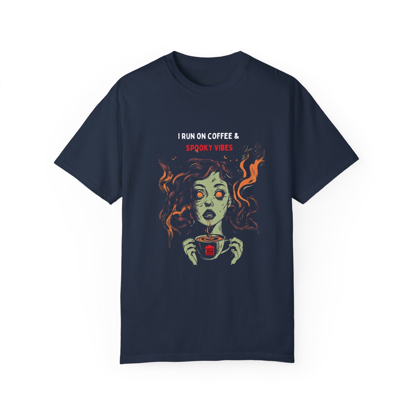 I Run on Coffee and Spooky Vibes Unisex T-shirt