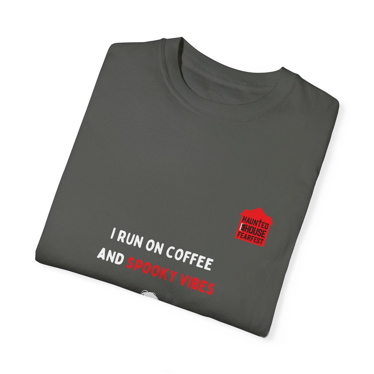 I Run on Coffee and Spooky Vibes Unisex T-shirt