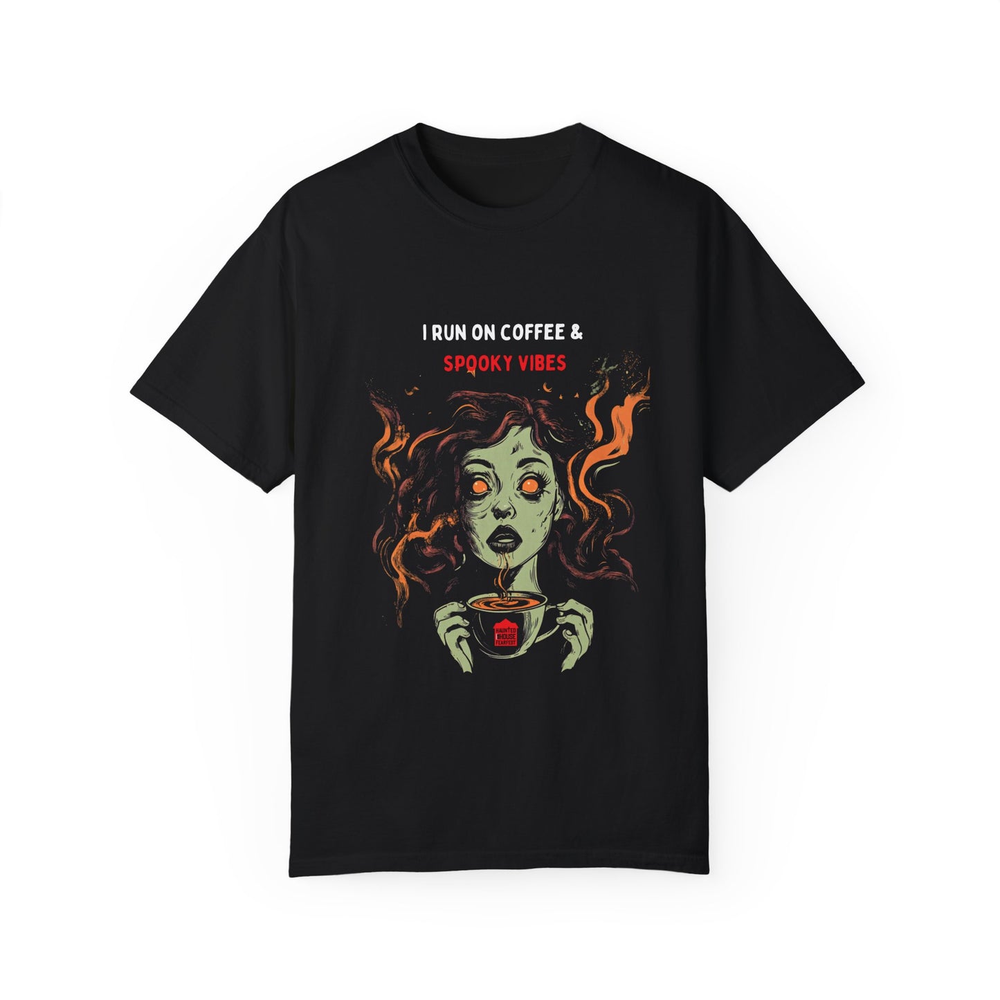 I Run on Coffee and Spooky Vibes Unisex T-shirt