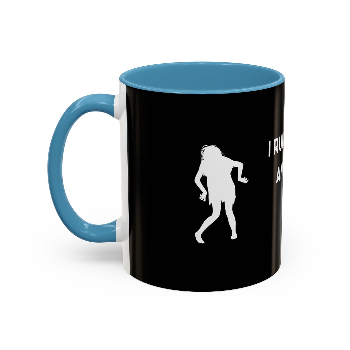 I Run on Coffee and Spooky Vibes Accent  Mug (11 oz)