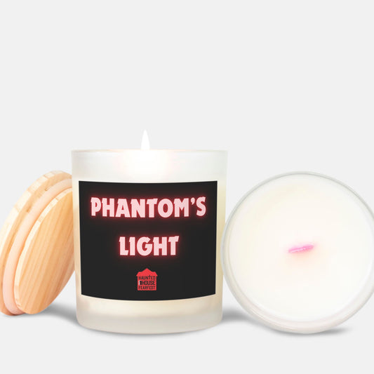 Phantom's Light Candle Frosted (Pink Wick) Glass